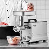 VEVOR Commercial Electric Meat Grinder 5 Lbs/Min Sausage Stuffer Maker Kitchen - Low Angle