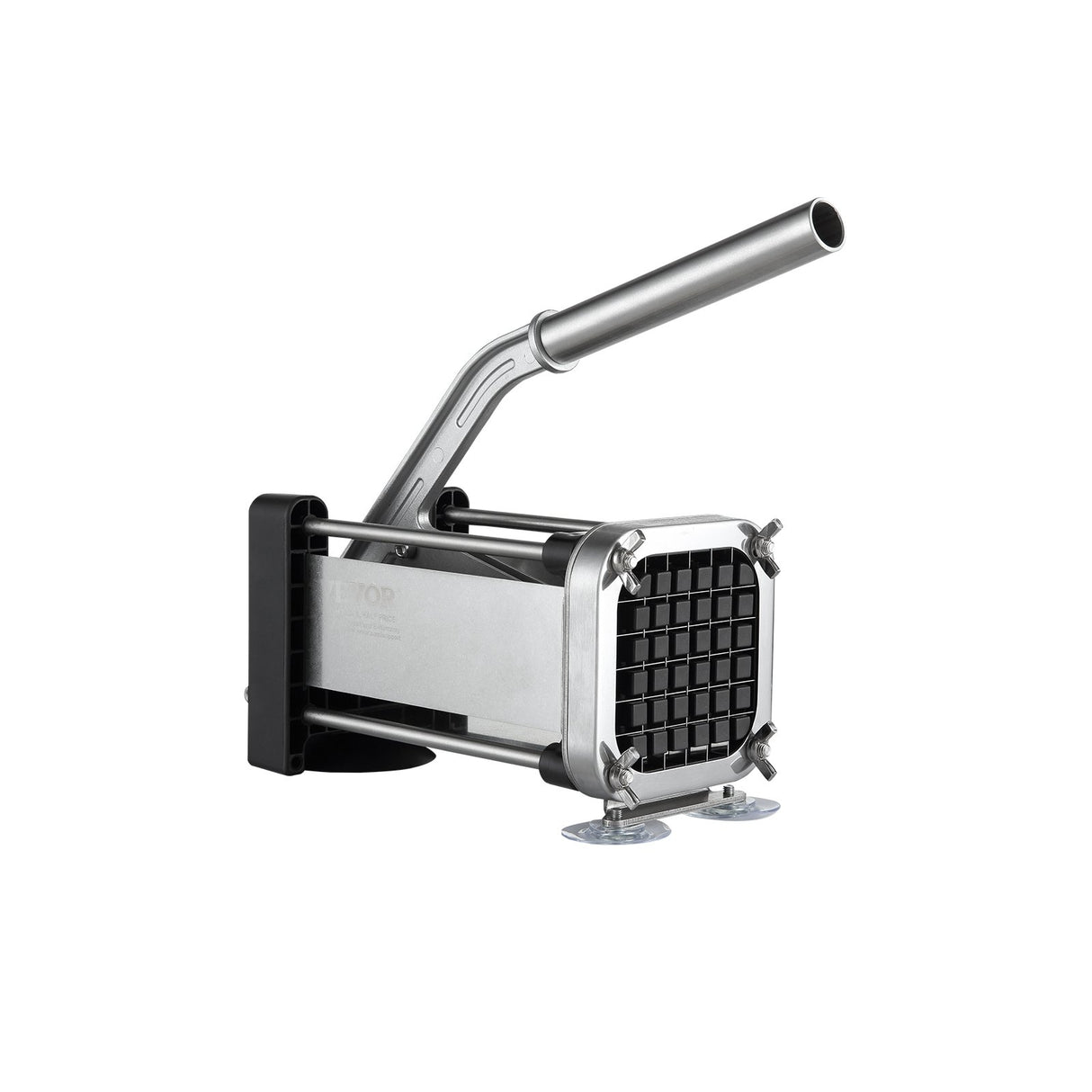 French Fry Cutter, Potato Slicer with 1/2-Inch and 3/8-Inch Stainless Steel Blades, Manual Potato Cutter Chopper with Suction Cups, Great for Potato, French Fries, Cucumber, Vegetables, Carrot