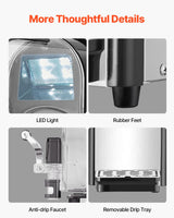 VEVOR 3L Commercial Slushy Machine Margarita Smoothie Frozen Drink Maker - Rear View
