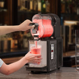 VEVOR 3L Commercial Slushy Machine Margarita Smoothie Frozen Drink Maker - Low Angle