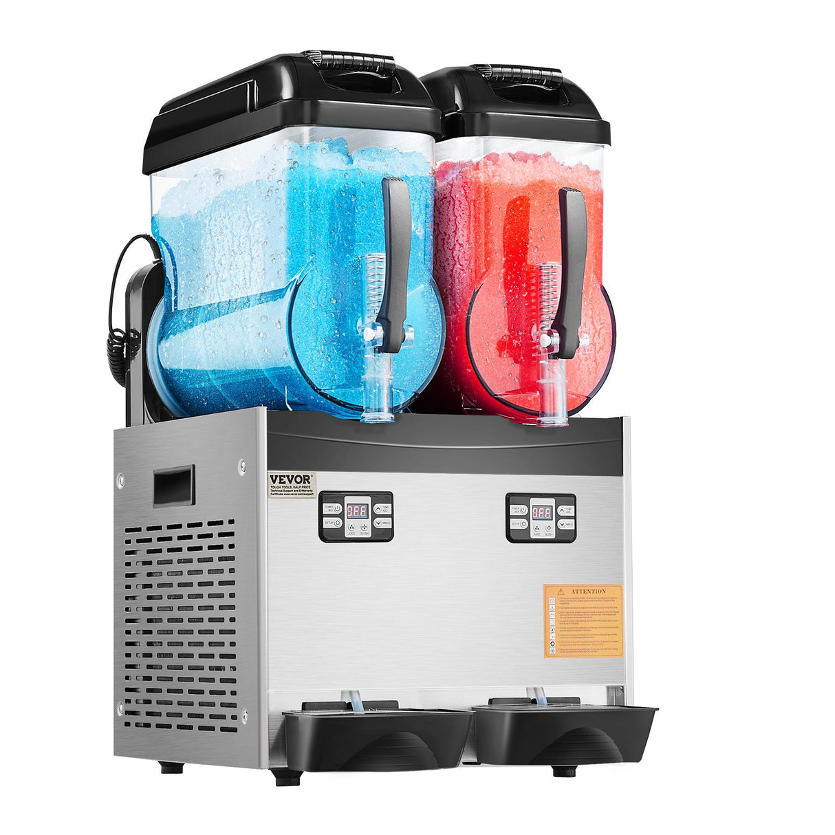 VEVOR 12Lx2 Tank Commercial Slushy Machine Margarita Smoothie Frozen Drink Maker