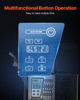 VEVOR 3Lx2 Tank Commercial Slushy Machine Margarita Smoothie Frozen Drink Maker - Side View