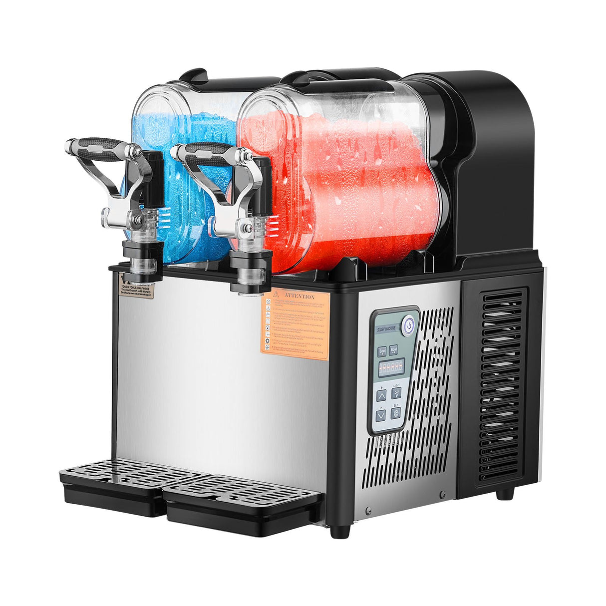 VEVOR 3Lx2 Tank Commercial Slushy Machine Margarita Smoothie Frozen Drink Maker