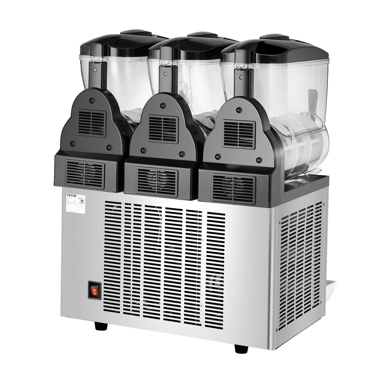 VEVOR 12Lx3 Tank Commercial Slushy Machine Margarita Smoothie Frozen Drink Maker