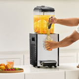 VEVOR Commercial Beverage Dispenser 12L Cold Juice Ice Drink Dispenser for Party - Low Angle