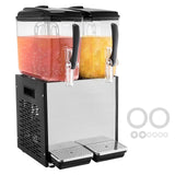 VEVOR Commercial Beverage Dispenser, 2 Tanks 12 L Per Tank Juice Dispenser, 286W Stainless Steel Ice Tea Drink Machine with 7℃-12℃ Cooling Temperature, for Cold Drink Restaurant Bar Party - Extra Image