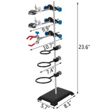 VEVOR Laboratory Grade Metalware Set - Support Stand Premium Iron Material Laboratory Stand Support Lab Clamp Flask Clamp Condenser Stand 60cm - Low Angle