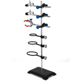 VEVOR Laboratory Grade Metalware Set - Support Stand Premium Iron Material Laboratory Stand Support Lab Clamp Flask Clamp Condenser Stand 60cm - Extra Image