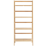 VEVOR Bamboo Bookshelf 4 Tiers Bamboo Ladder Bookshelf Trapezoid Storage Rack - Extra Image