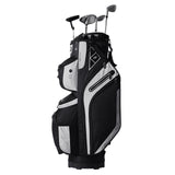 VEVOR Golf Cart Bag with 14 Way Organizer Divider Top, 13 Pockets Premium Cart Bag, Durable 600D Polyester Fabric Golf Bags with Handles & Dust Cover & Detachable Straps for Men & Women, Black Color-Block