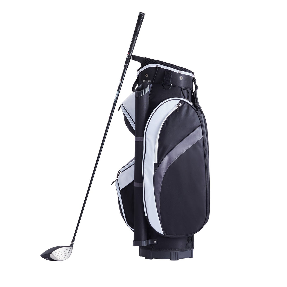 VEVOR Golf Cart Bag with 14 Way Organizer Divider Top, 36” Multiple Pockets Premium Nylon Cart Bag, Durable Golf Bags with Handles & Dust Cover & Detachable Straps for Men & Women, Black Color-Block