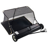 26.7 cm Tow Behind Lawn Sweeper, 26 cu.ft. Large Yard Sweeper, Adjustable Sweeping Height, Heavy Duty Leaf & Grass Collector with Dumping Rope, Pull Behind Sweepers for Debris Grass Clippings - Extra Image