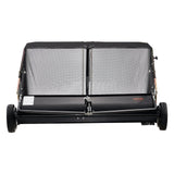 26.7 cm Tow Behind Lawn Sweeper, 26 cu.ft. Large Yard Sweeper, Adjustable Sweeping Height, Heavy Duty Leaf & Grass Collector with Dumping Rope, Pull Behind Sweepers for Debris Grass Clippings