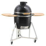 VEVOR Portable Charcoal Grill, Propane Gas Grills with Cover and Cart, Heavy Duty Stainless Steel BBQ Grill, Mini Smoker for Outdoor Cooking, Barbecue Camping, Picnic, and Backyard, Black - Extra Image
