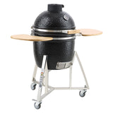 VEVOR Portable Charcoal Grill, Propane Gas Grills with Cover and Cart, Heavy Duty Stainless Steel BBQ Grill, Mini Smoker for Outdoor Cooking, Barbecue Camping, Picnic, and Backyard, Black - Extra Image