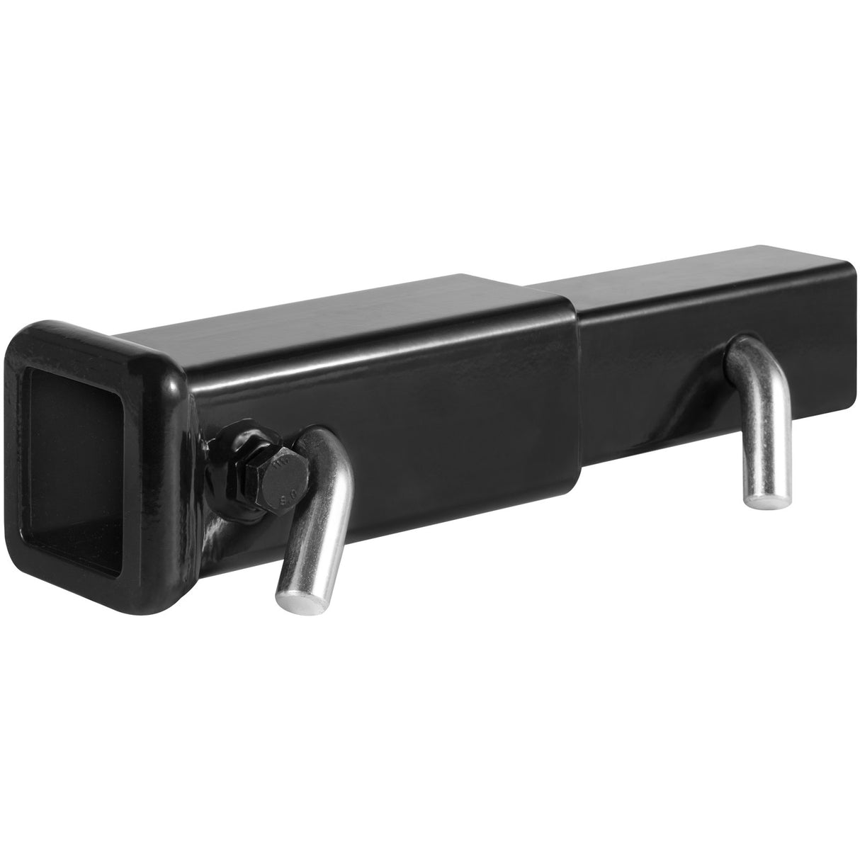 VEVOR Trailer Hitch Extender, Fits for 2" Receiver Hitch Adapter, Trailer Hitch Extension Tube Extender, 7" Extension Length, 4000 lbs Towing Capacity, Hitch Pins, Clips, Bolt and Nut Included, Black