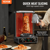 VEVOR Electric Shawarma Knife, 80W Professional Turkish Kebab Knife, Commercial Stainless Steel Gyro