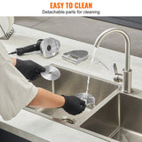 VEVOR Electric Shawarma Knife, 80W Professional Turkish Kebab Knife, Commercial Stainless Steel Gyro Cutter, Doner Kebab Meat Slicer with 2 Blades, 100mm Blade Diameter, 0-8mm Adjustable Thickness - 45-Degree Angle