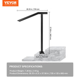 VEVOR 1-3 Step Handrail Railing for Steps Steel 150 kg Capacity with Screw Kit - Close-Up Angle