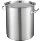 VEVOR Stainless Steel Stockpot, 42 Quart Large Cooking Pots, Multipurpose Cookware Sauce Pot with Li