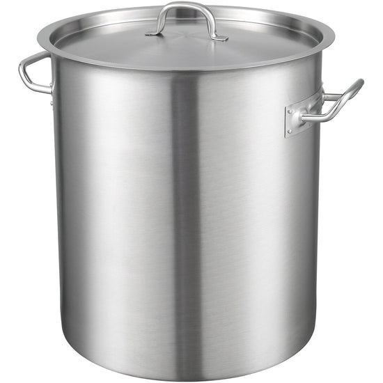 VEVOR Stainless Steel Stockpot, 42 Quart Large Cooking Pots, Multipurpose Cookware Sauce Pot with Li