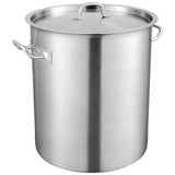 VEVOR Stainless Steel Stockpot, 42 Quart Large Cooking Pots, Multipurpose Cookware Sauce Pot with Li