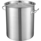 VEVOR Stainless Steel Stockpot, 42 Quart Large Cooking Pots, Multipurpose Cookware Sauce Pot with Li