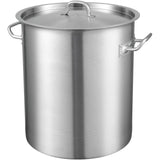 VEVOR Stainless Steel Stockpot, 42 Quart Large Cooking Pots, Multipurpose Cookware Sauce Pot with Lid & Handle, Heavy Duty Commercial Grade Stock Pot, Sanding Treatment, for Large Groups Events Silver - Extra Image
