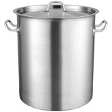 VEVOR Stainless Steel Stockpot, 42 Quart Large Cooking Pots, Multipurpose Cookware Sauce Pot with Li