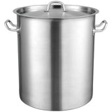 VEVOR Stainless Steel Stockpot, 42 Quart Large Cooking Pots, Multipurpose Cookware Sauce Pot with Lid & Handle, Heavy Duty Commercial Grade Stock Pot, Sanding Treatment, for Large Groups Events Silver - Extra Image
