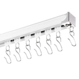 VEVOR Ceiling Curtain Track Set 5.9 FT/1.8 Meter_oom Divider with Hooks White