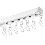 VEVOR Ceiling Curtain Track Set 5.9 FT/1.8 Meter_oom Divider with Hooks White - Extra Image