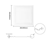 VEVOR Ceiling Tiles 48-Pack 20 x 20 in Polystyrene Easy Installation Glue-up