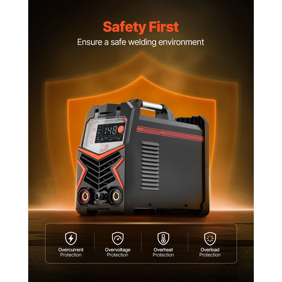 TIG Welder, 205A 3-In-1 Welding Machine (Large LED Display)- DC TIG/DC Pulse TIG/MMA(Stick), Electric Welder, image 4