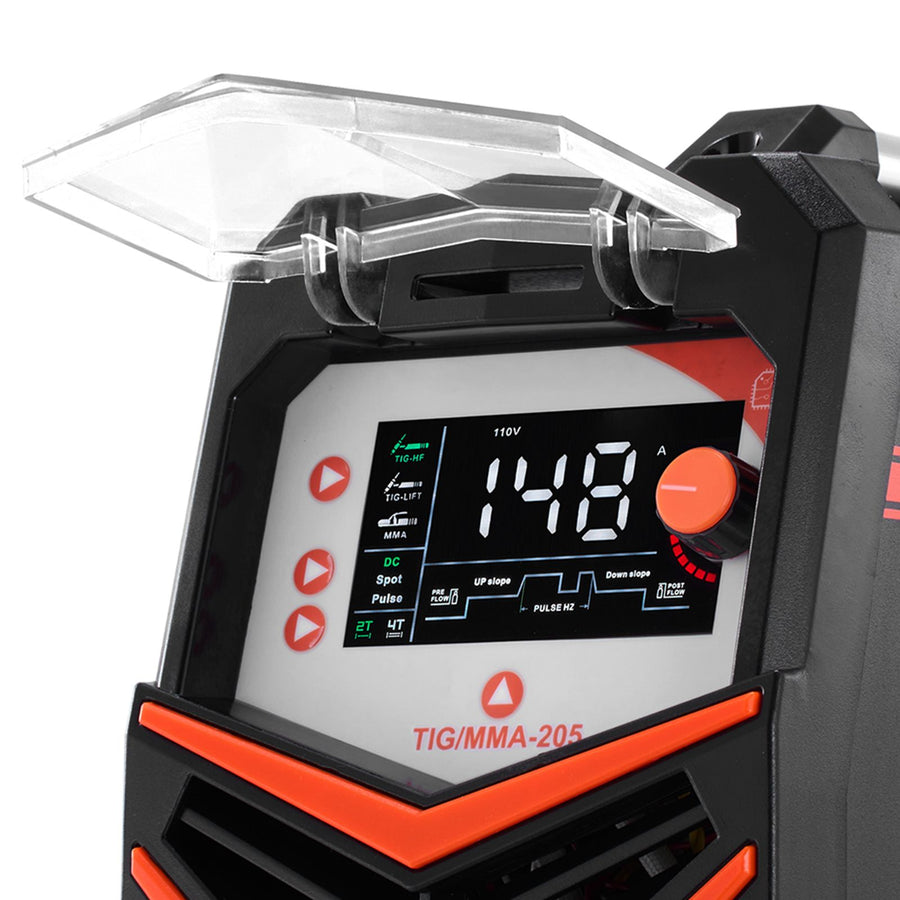 TIG Welder, 205A 3-In-1 Welding Machine (Large LED Display)- DC TIG/DC Pulse TIG/MMA(Stick), Electric Welder, image 12