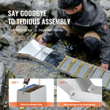 VEVOR Gold Panning Kit With Sluice Box, 50