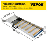 VEVOR Aluminum Alloy Sluice Box, Compact 36" Mini Sluice Boxes for Gold, Lightweight Gold Sluice Equipment, Portable Sluice Boxes with Miner's Moss,