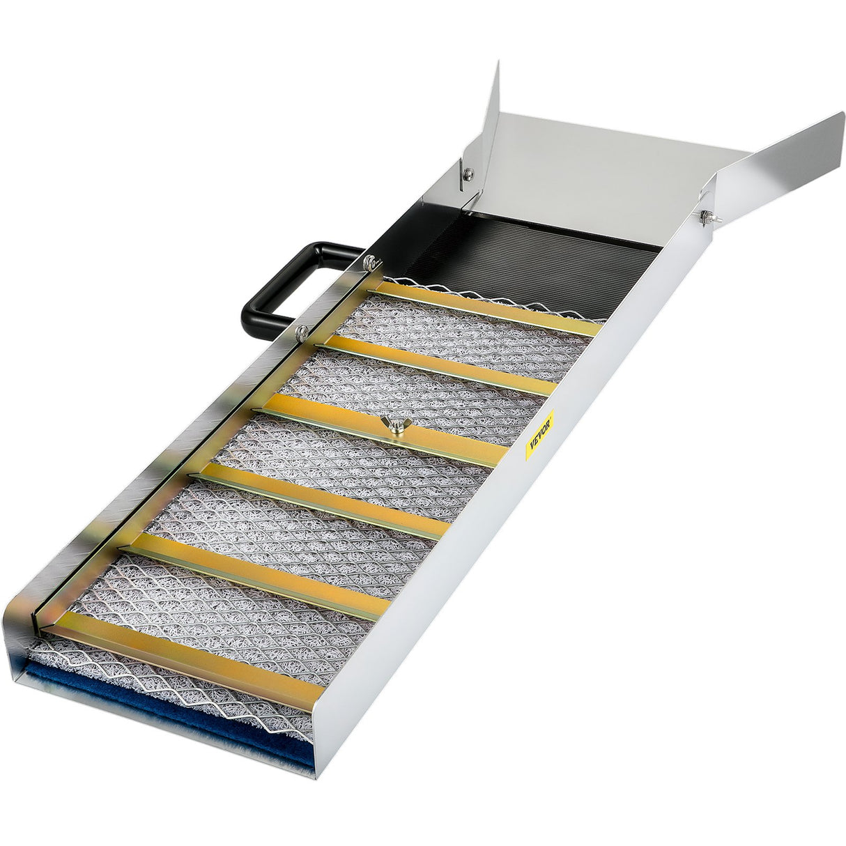 VEVOR Aluminum Alloy Sluice Box, Compact 36" Mini Sluice Boxes for Gold, Lightweight Gold Sluice Equipment, Portable Sluice Boxes with Miner's Moss,