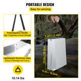 VEVOR Folding Aluminum Alloy Sluice Box, Compact 50" Sluice Boxes for Gold, Lightweight Gold Sluice