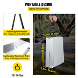 VEVOR Folding Aluminum Alloy Sluice Box, Compact 50
