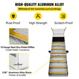 VEVOR Folding Aluminum Alloy Sluice Box, Compact 50" Sluice Boxes for Gold, Lightweight Gold Sluice
