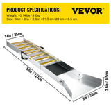 VEVOR Folding Aluminum Alloy Sluice Box, Compact 50" Sluice Boxes for Gold, Lightweight Gold Sluice