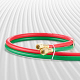 Oxygen Acetylene Hose 1/4-Inch x 100FT T Grade Hose 300PSI Max Working Pressure - Low Angle