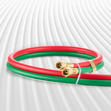 Oxygen Acetylene Hose 1/4-Inch x 50FT T Grade Hose 300PSI Max Working Pressure - Low Angle