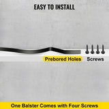 VEVOR Deck Balusters, 51 Pack Metal Deck Spindles, 32.25\