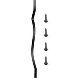 Deck Balusters, 51 Pack Metal Deck Spindles, 32.25\"x1\" Staircase Baluster with Screws, Iron Deck Railing for Wood and Composite Deck, Stylish Baluster for Outdoor Stair Deck Porch