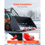 Tractor Bucket Protector, 2PCS Heavy Duty Steel Bucket Edge Protectors, Edge Tamer Anti-Skid Device with Double Hexagon Lock Nuts and Bolts, for Snow, Leave Removal & Spreading Gravel (Red)