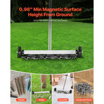 Magnetic Sweeper with Wheels, 43 cm, 4.5 kg Load Capacity, Lightweight Magnetic Pickup Sweeper with Adjustable Handle, Pick Up Nails and Screws, Easy Cleanup for Garages, Roofing Projects