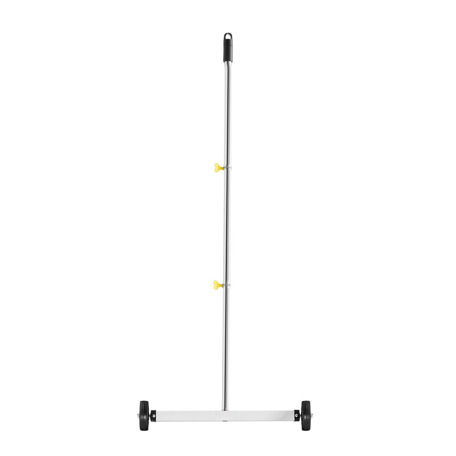 Magnetic Sweeper with Wheels, 43 cm, 4.5 kg Load Capacity, Lightweight Magnetic Pickup Sweeper with Adjustable Handle, Pick Up Nails and Screws, Easy Cleanup for Garages, Roofing Projects