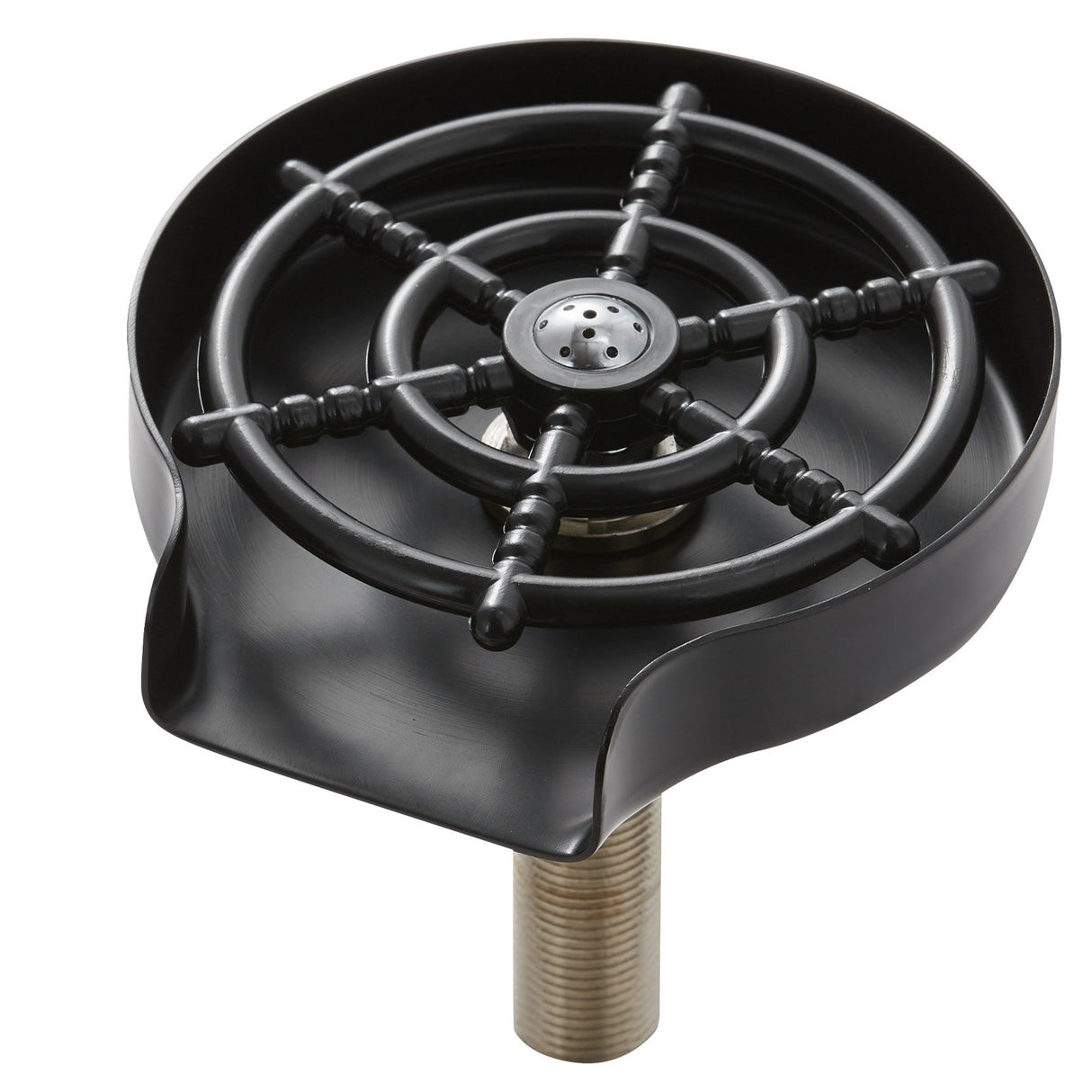 VEVOR Glass Rinser 10-Hole 360 Rotating Stainless Steel Washer ABS Cup Holder